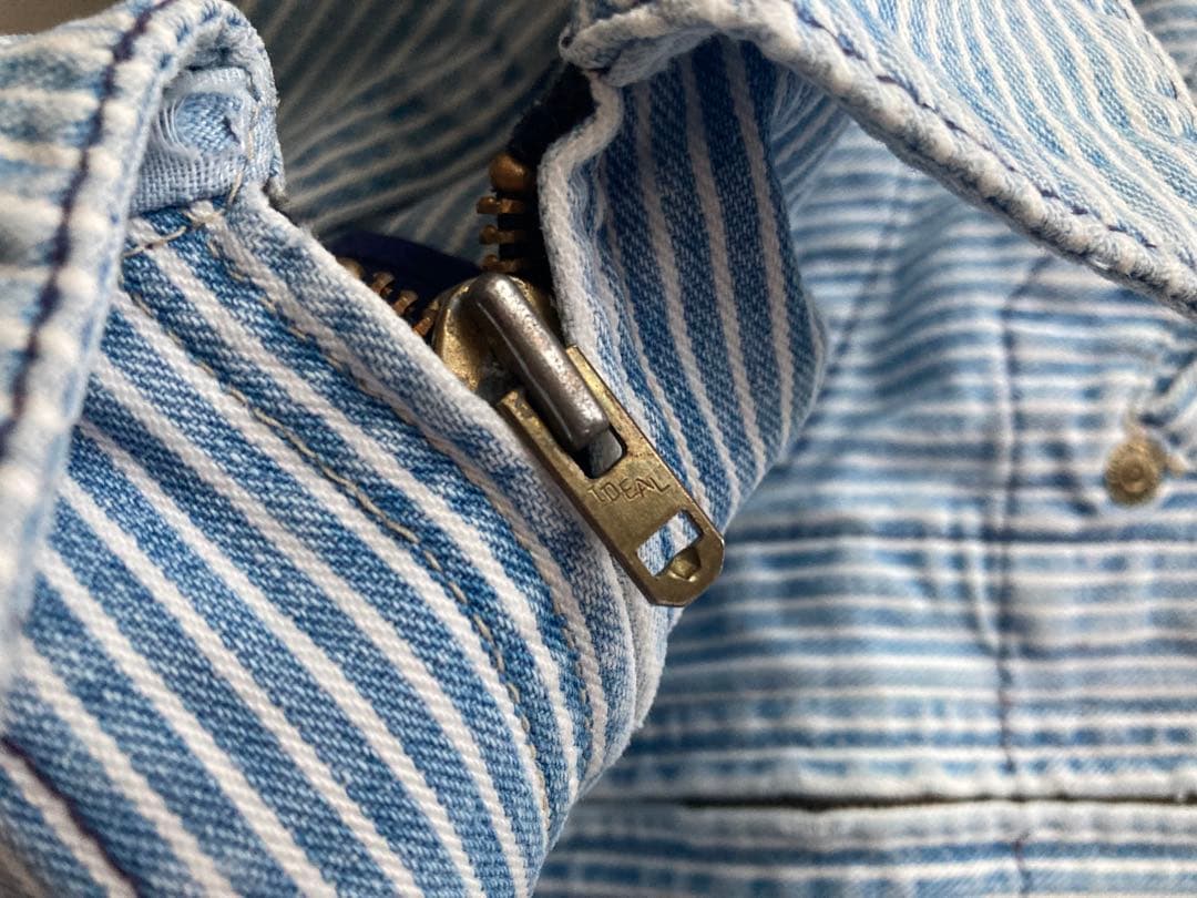 80s USA製 OSHKOSH ヒッコリー　ストライプ　ワークジャケット