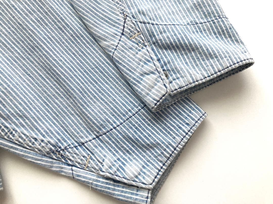 80s USA製 OSHKOSH ヒッコリー　ストライプ　ワークジャケット