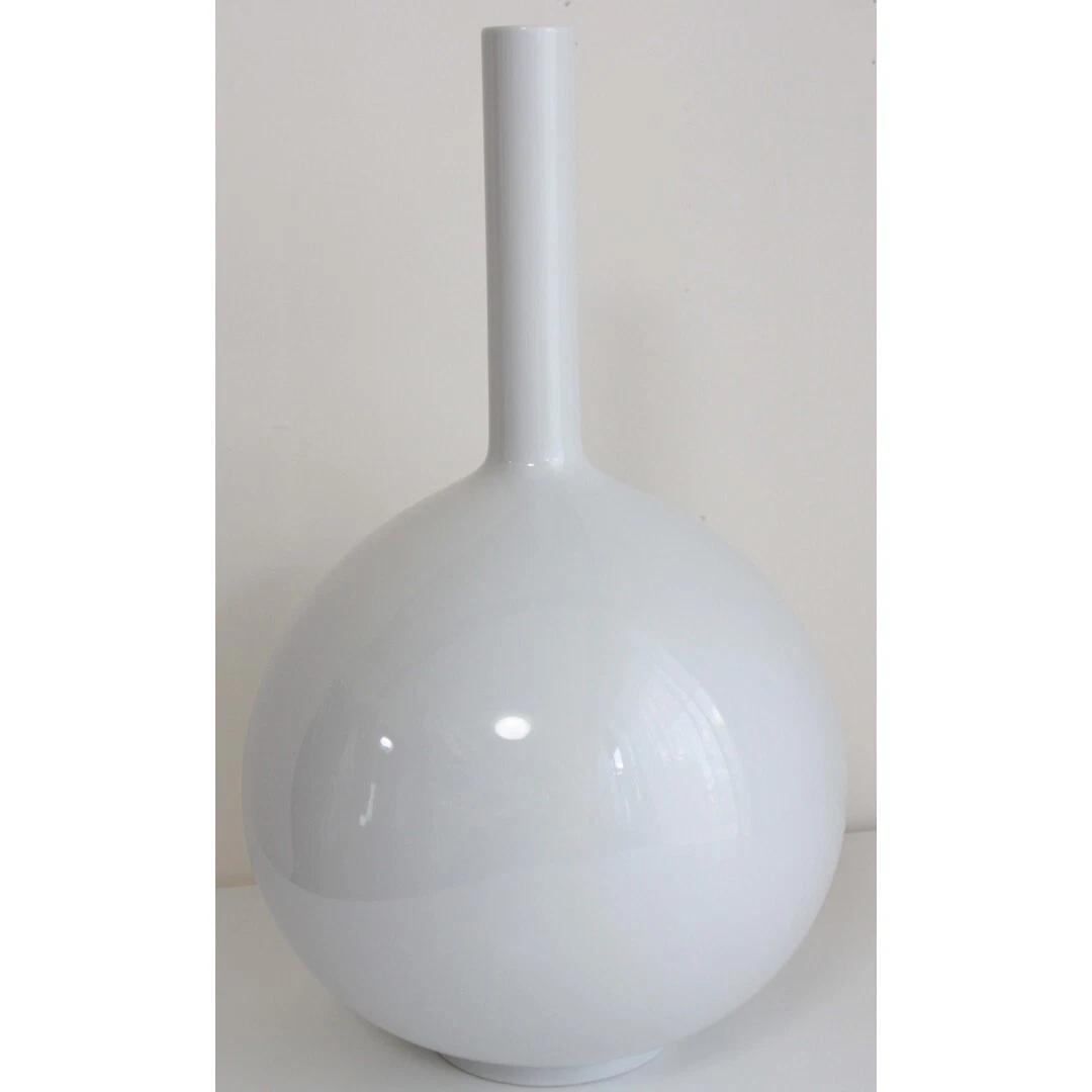 タカ■希少品！リヤドロ花瓶■LLADRO 淡い花柄　白　ポーセリン陶磁器