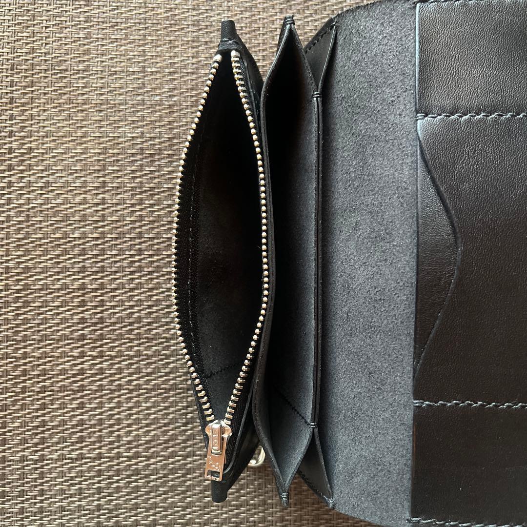 MARYAMホースフロントロングトラッカーウォレット芯通し ニッケル