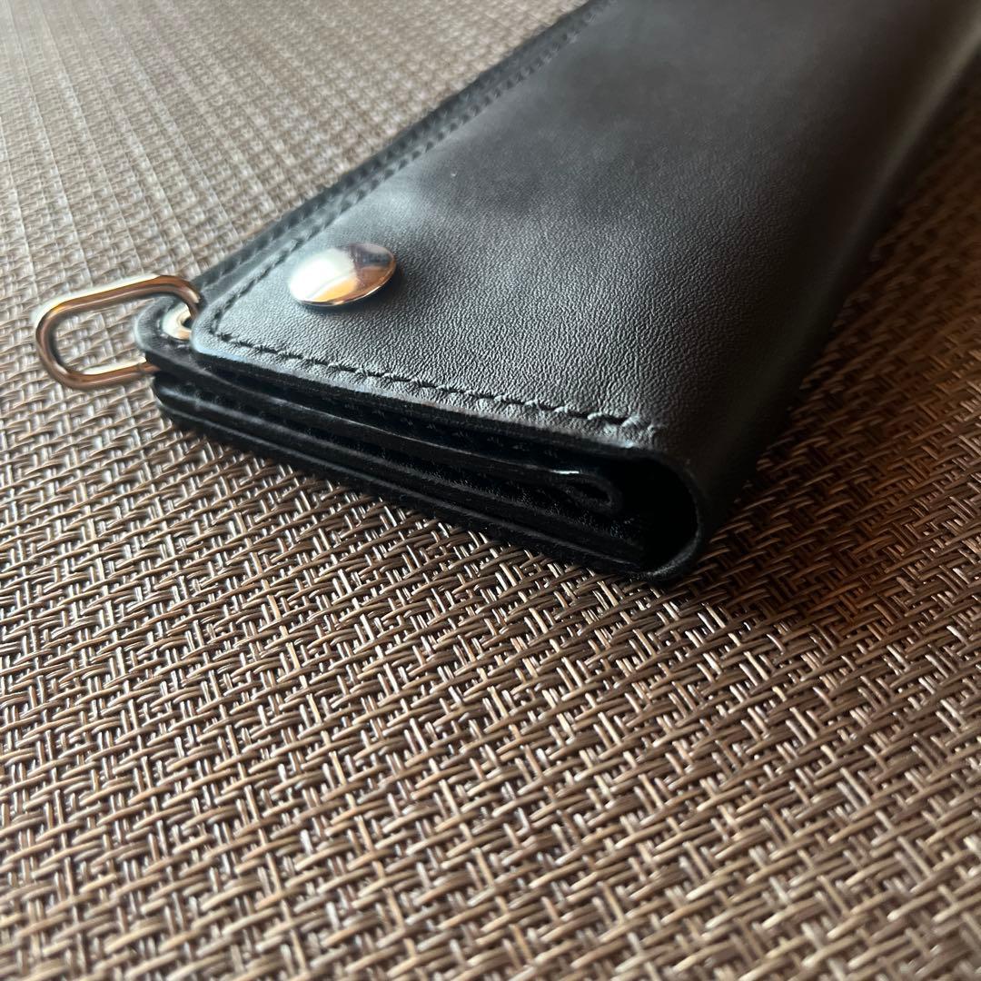 MARYAMホースフロントロングトラッカーウォレット芯通し ニッケル