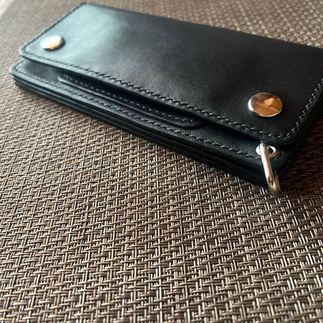 MARYAMホースフロントロングトラッカーウォレット芯通し ニッケル