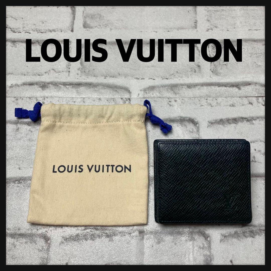 ルイヴィトン☆ケース　タイガ　ポルトモネボワット　小銭入れ　カーキ