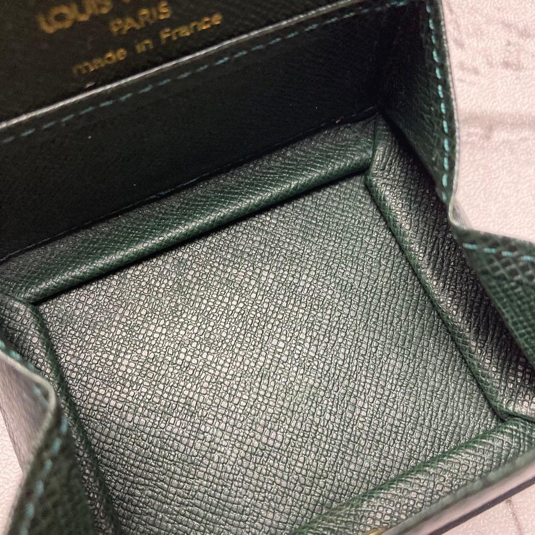 ルイヴィトン☆ケース　タイガ　ポルトモネボワット　小銭入れ　カーキ