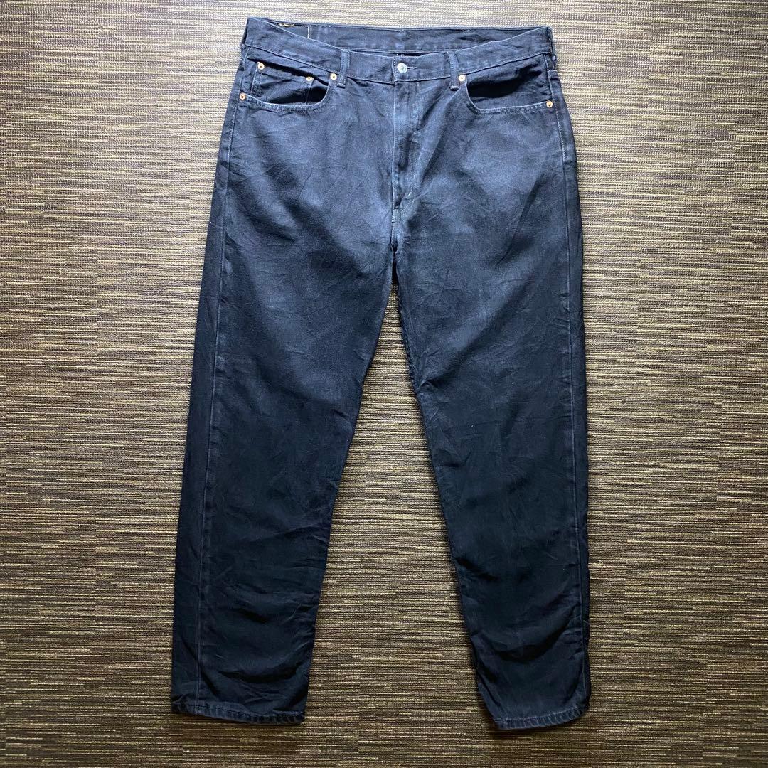 リーバイス550 バギー　ブラック　デニム　古着　ストリート　W40