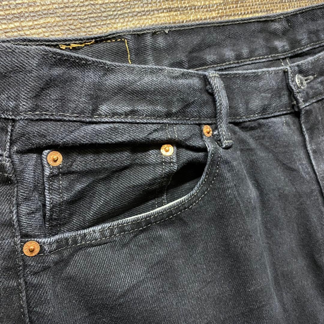 リーバイス550 バギー　ブラック　デニム　古着　ストリート　W40