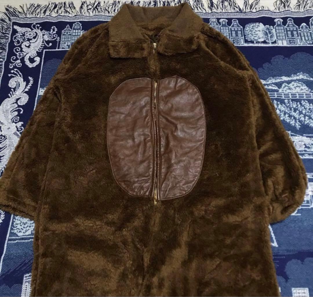 vintage オールインワン　ツナギ　熊ジャン　クマジャン　フリース　80s