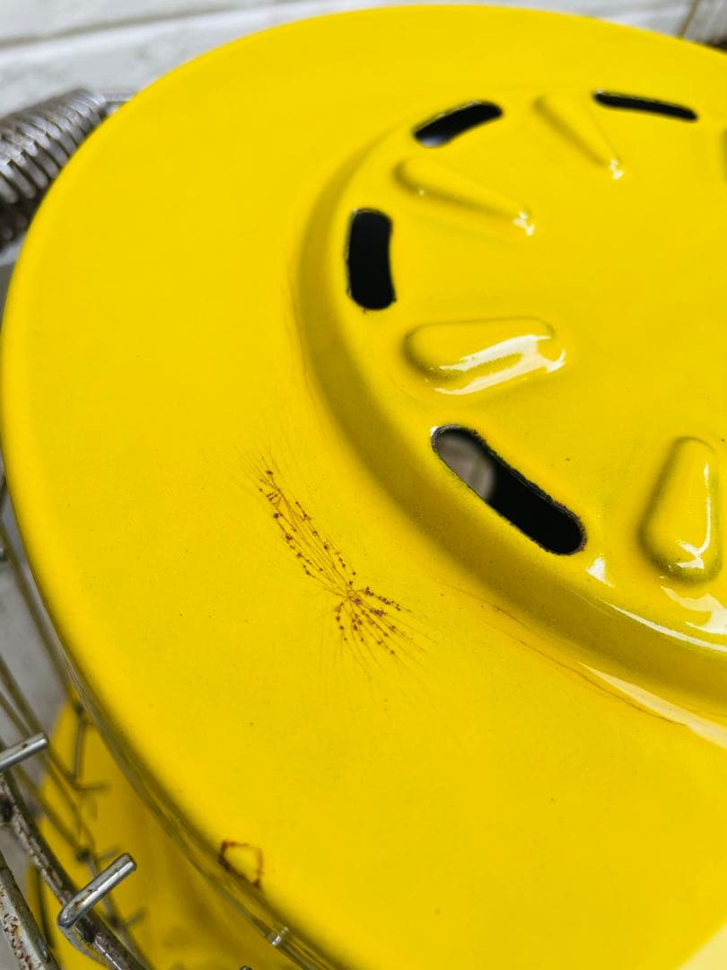 「Aladdin アラジン　ガスストーブ イエロー☆冬前の準備、アウトドアに♪