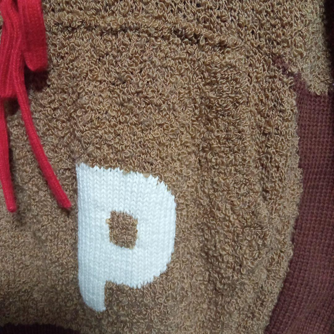 みみ樣♡ピンクハウス くまのモチーフ ブラウン ニットセーター ゆったり