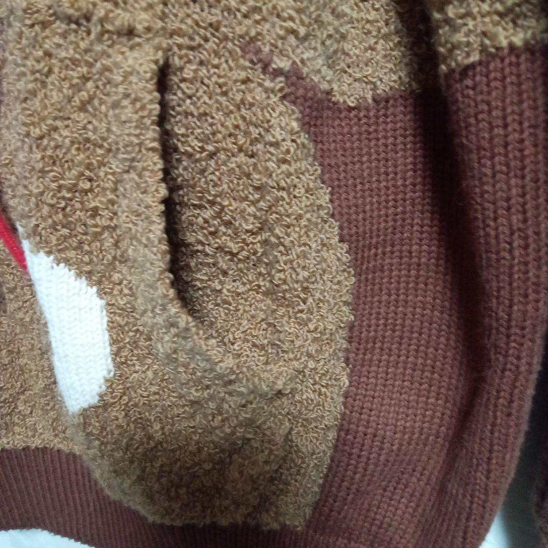 みみ樣♡ピンクハウス くまのモチーフ ブラウン ニットセーター ゆったり