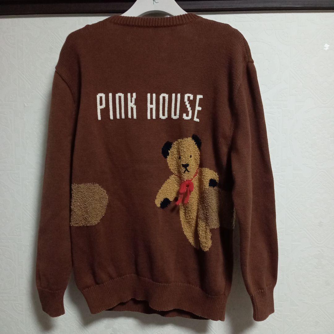 みみ樣♡ピンクハウス くまのモチーフ ブラウン ニットセーター ゆったり