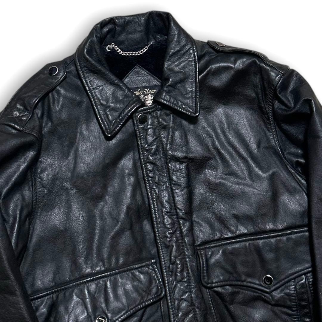 割引済！90s vintage レザージャケット 短丈 A2 フライトジャケット
