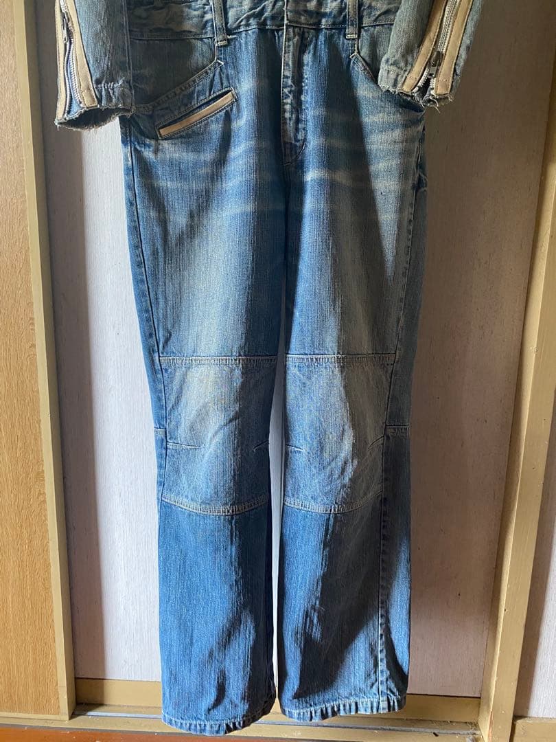 AVIREX デニムオーバーオール・つなぎ　Mサイズ