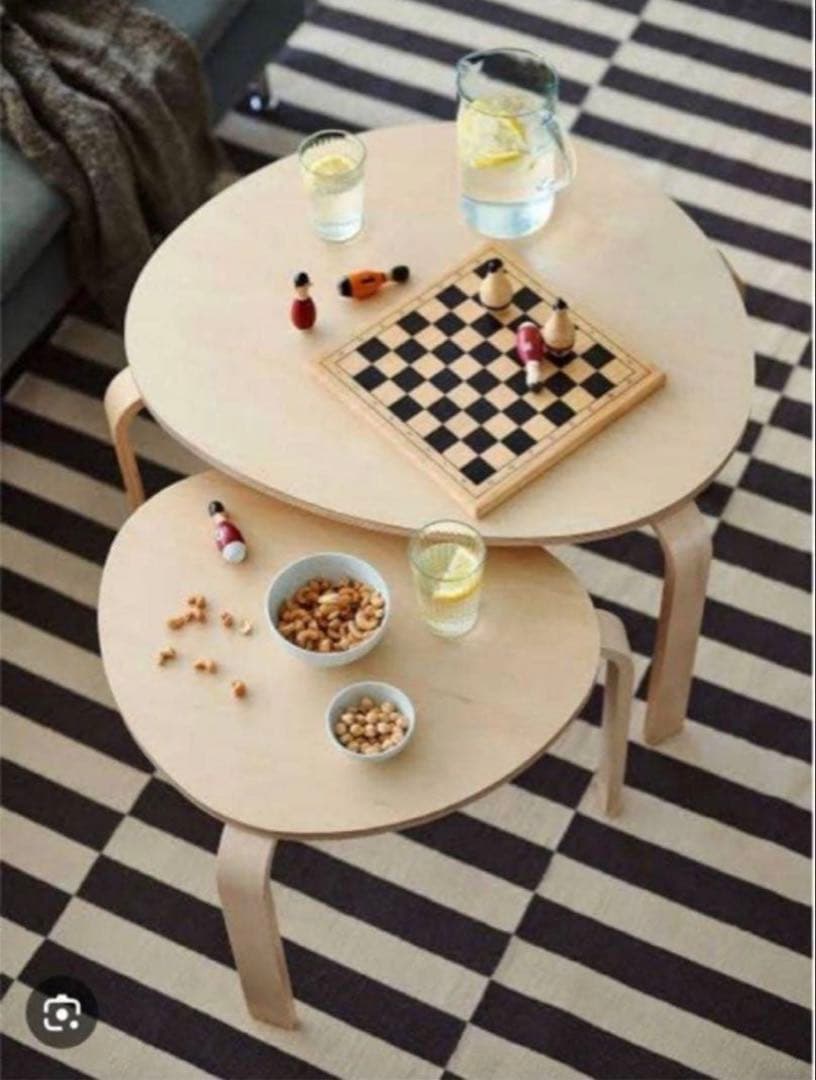 【送料込み】IKEA スヴァルスタ ネストテーブル ローテーブル