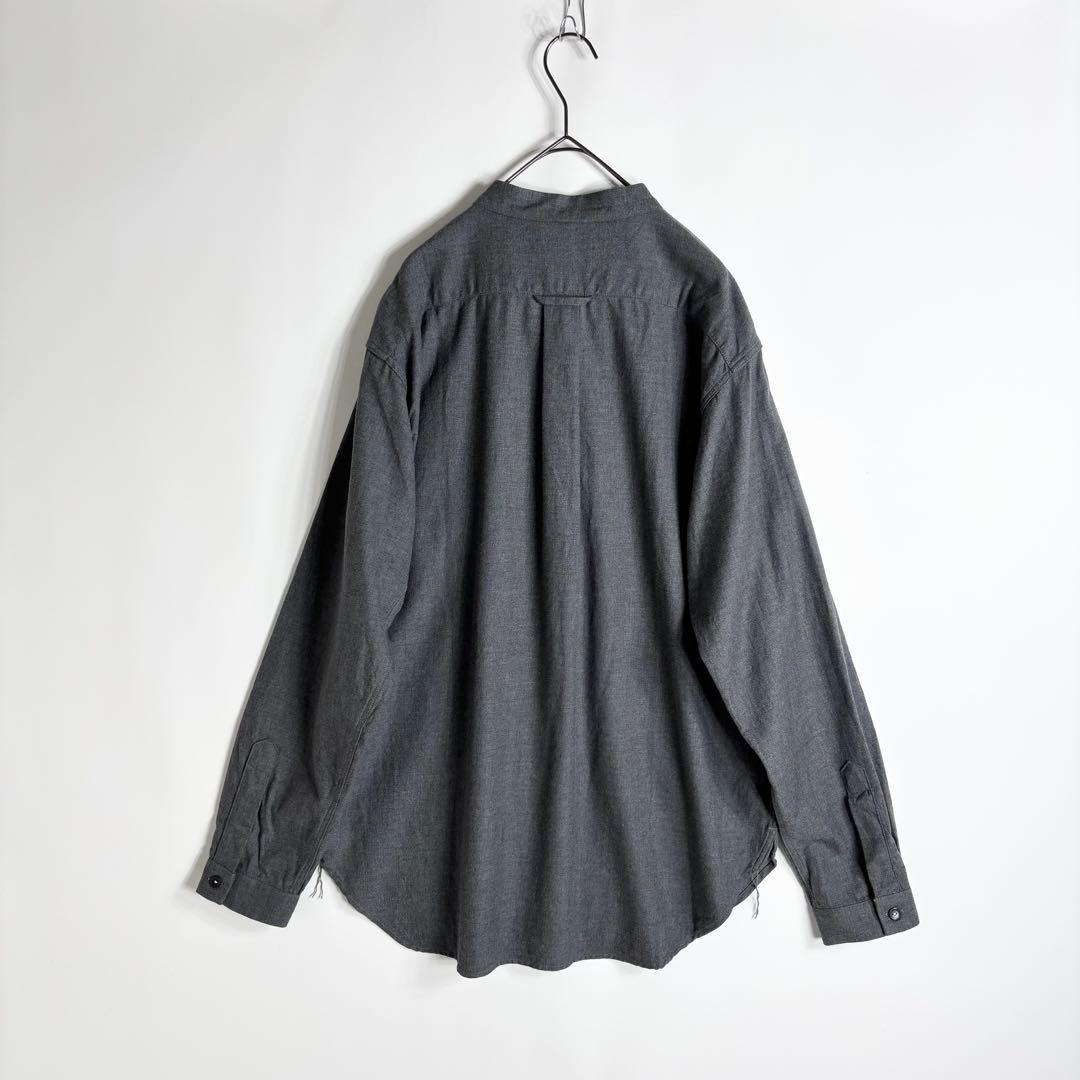 【未使用 タグ付き】A VONTADE コットンネル バンドカラー シャツ