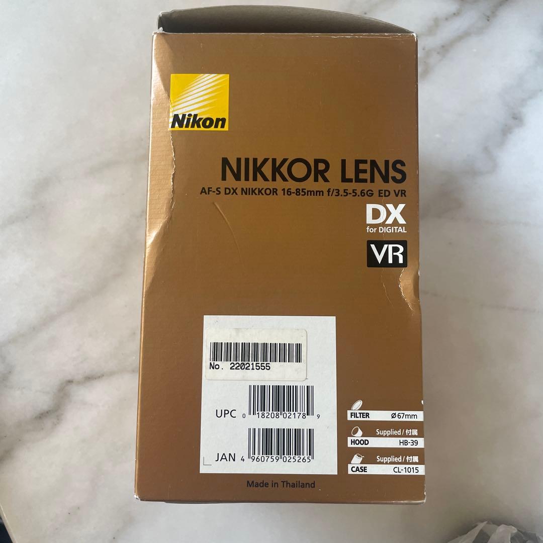 【Nikon】AF-S DX NIKKOR 16-85mm VRレンズ