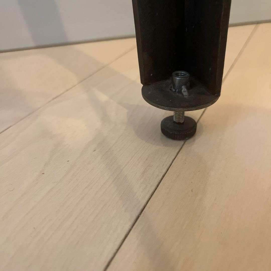 GALLUP＊レアな廃盤商品＊インダストリアルな鉄脚バースツール/座面チーク古材