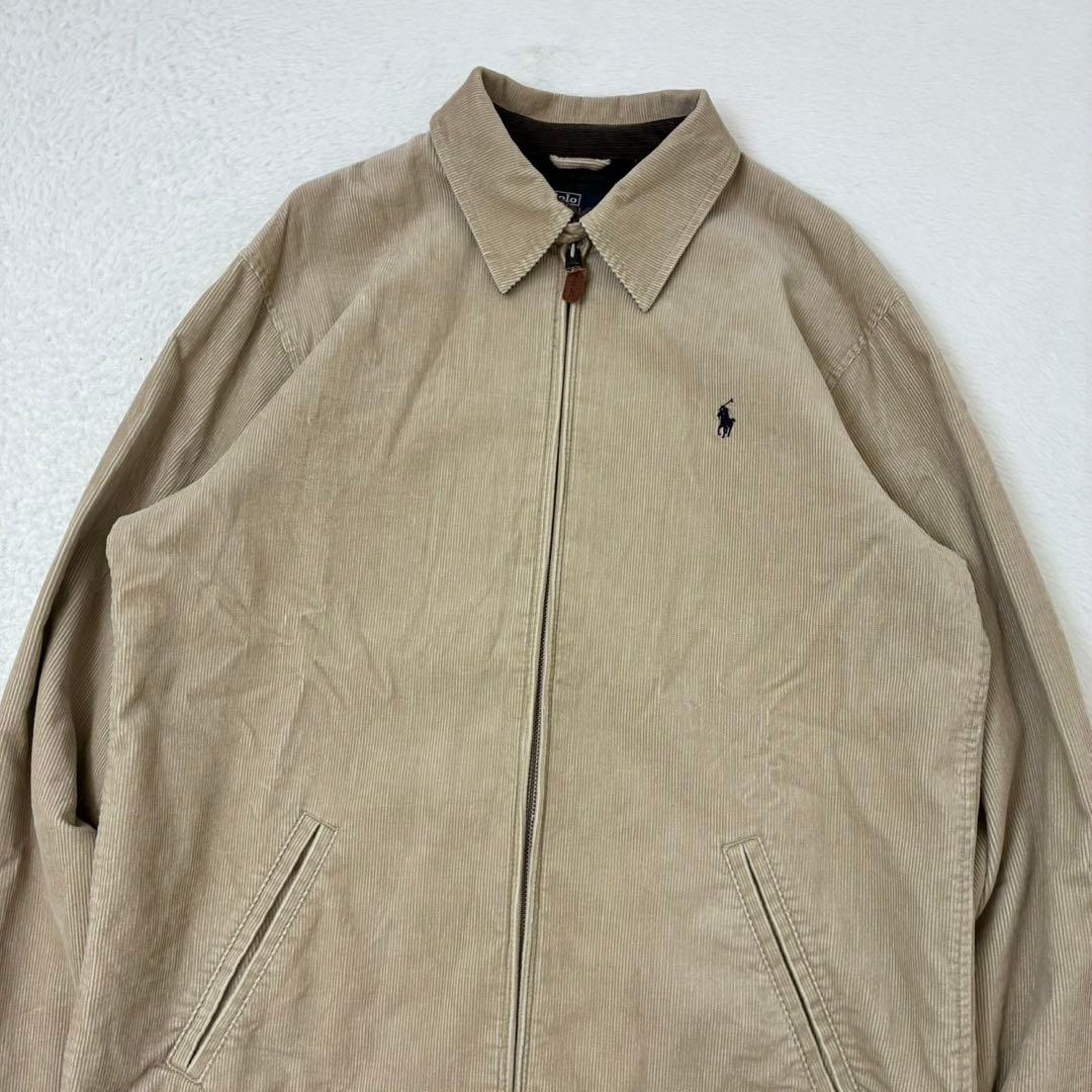 ポロバイラルフローレン　スウィングトップ　コーデュロイ　ベージュ　Mサイズ相当
