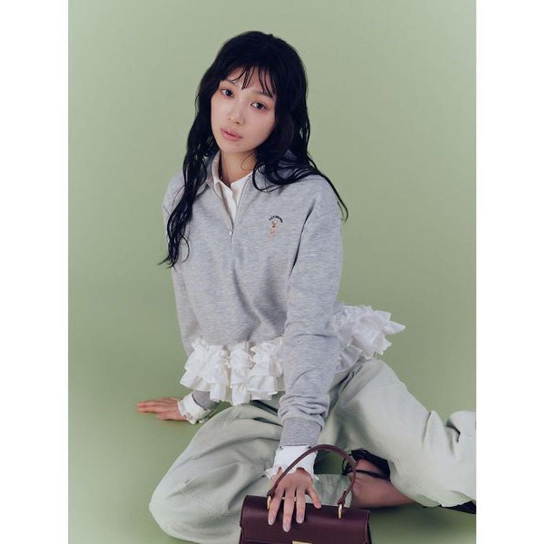 LILY BROWN ホイップフリルヘムブラウス