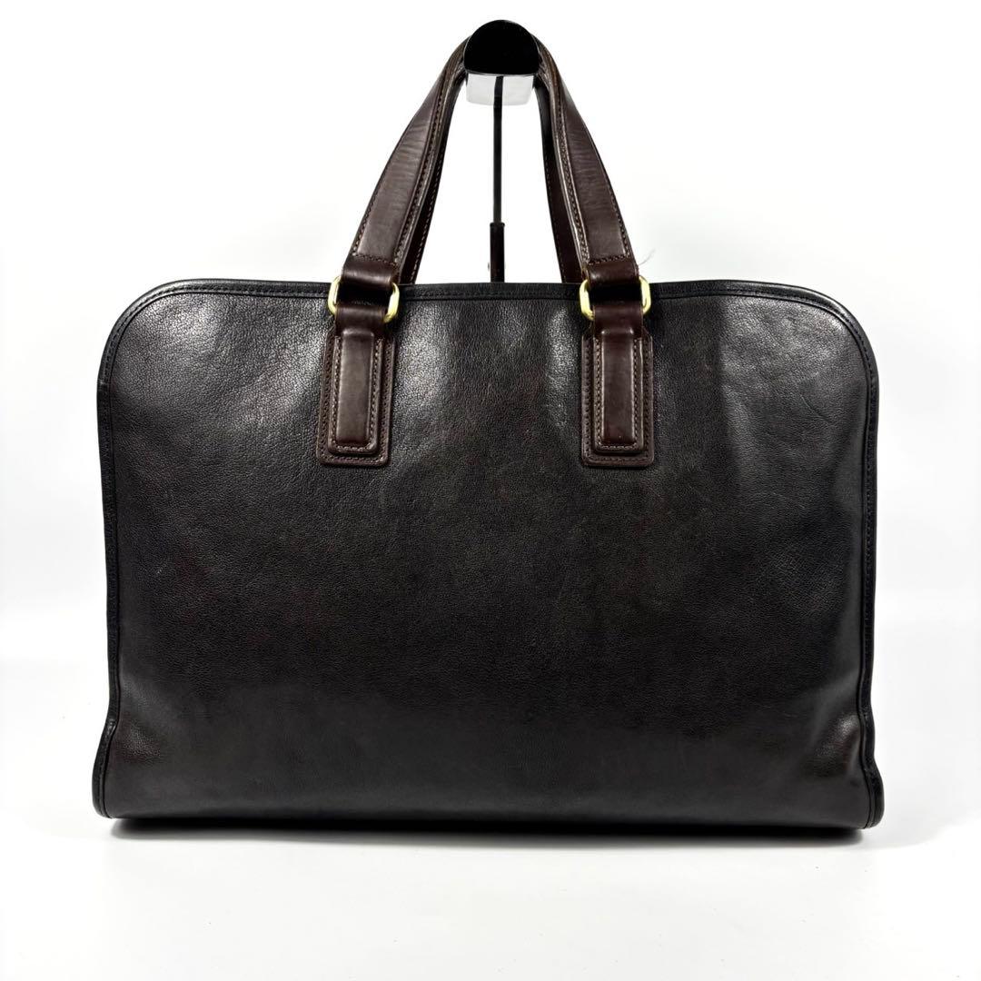 ✨美品✨ツチヤカバン ビジネスバッグ A4可 アルマス バッファロー 濃紺