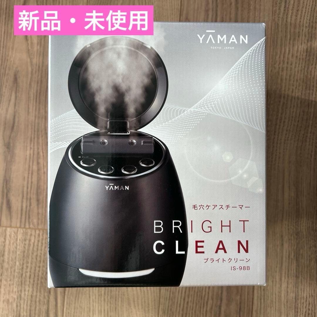 【新品.未使用】YA−MAN IS-98B BLACK 毛穴スチーマー