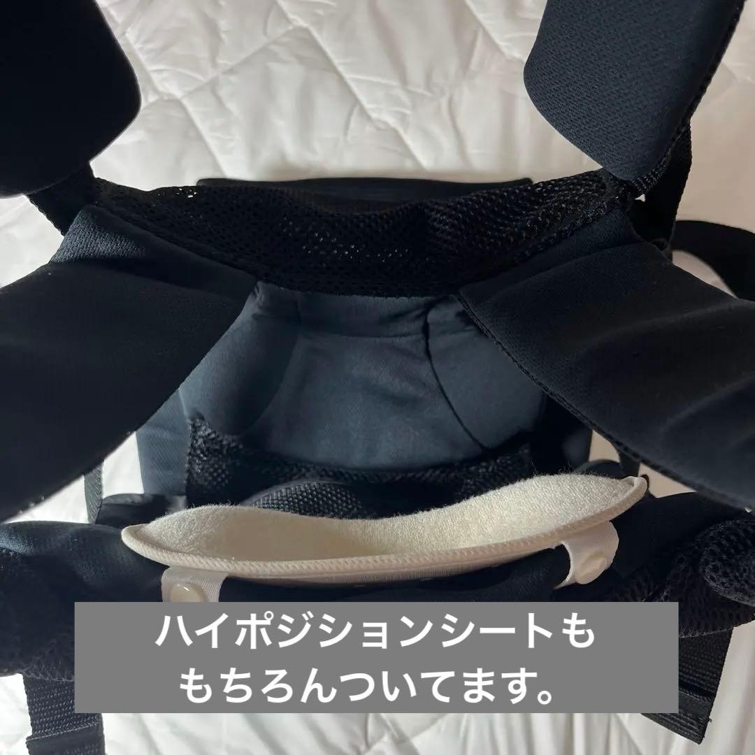 【ほぼ未使用、全付属品あり】ラクリス 抱っこ紐 ブラック BK（新生児期から）