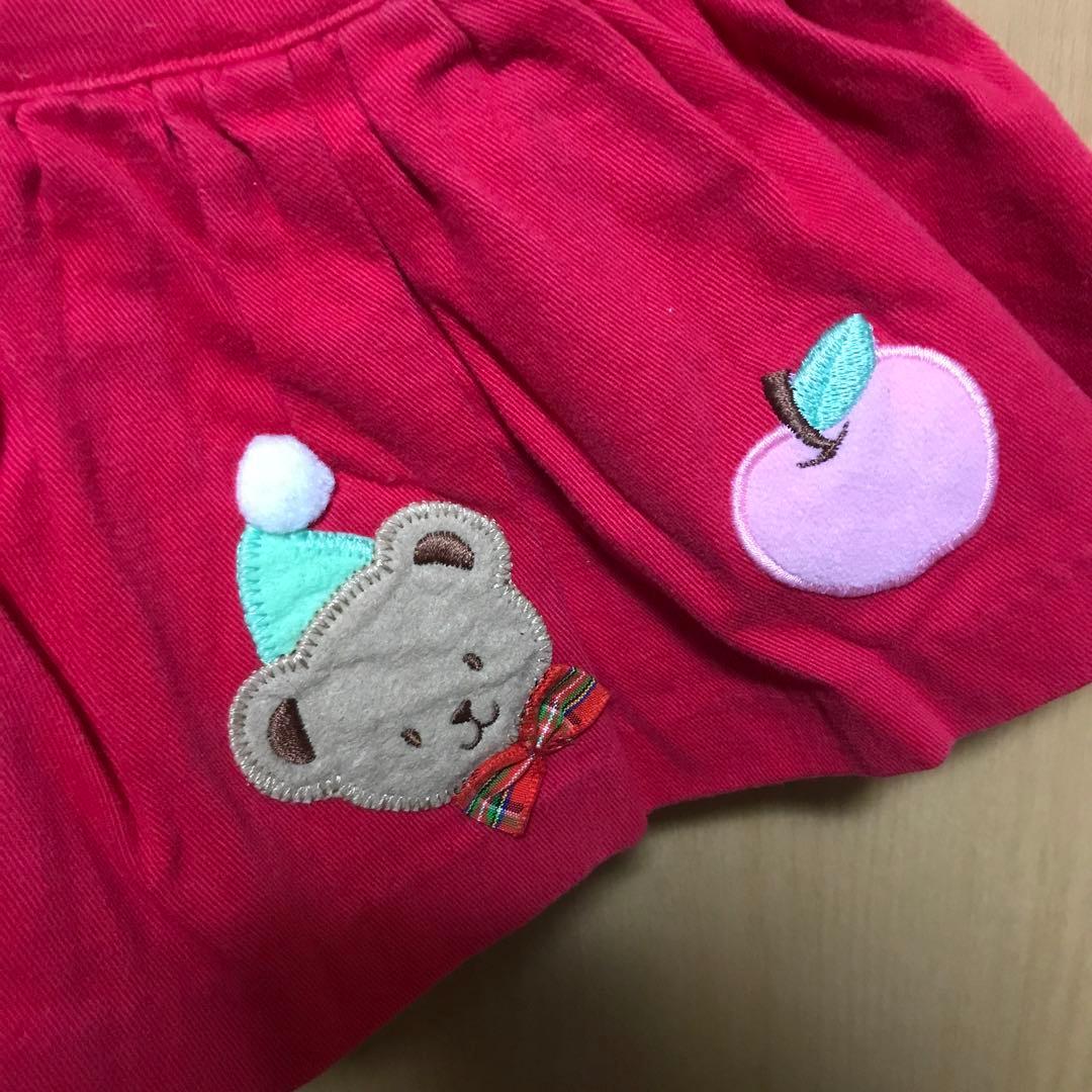 ト*ラ様 メゾピアノ♪くまさん可愛いレトロなロンパース付きワンピース mezzo