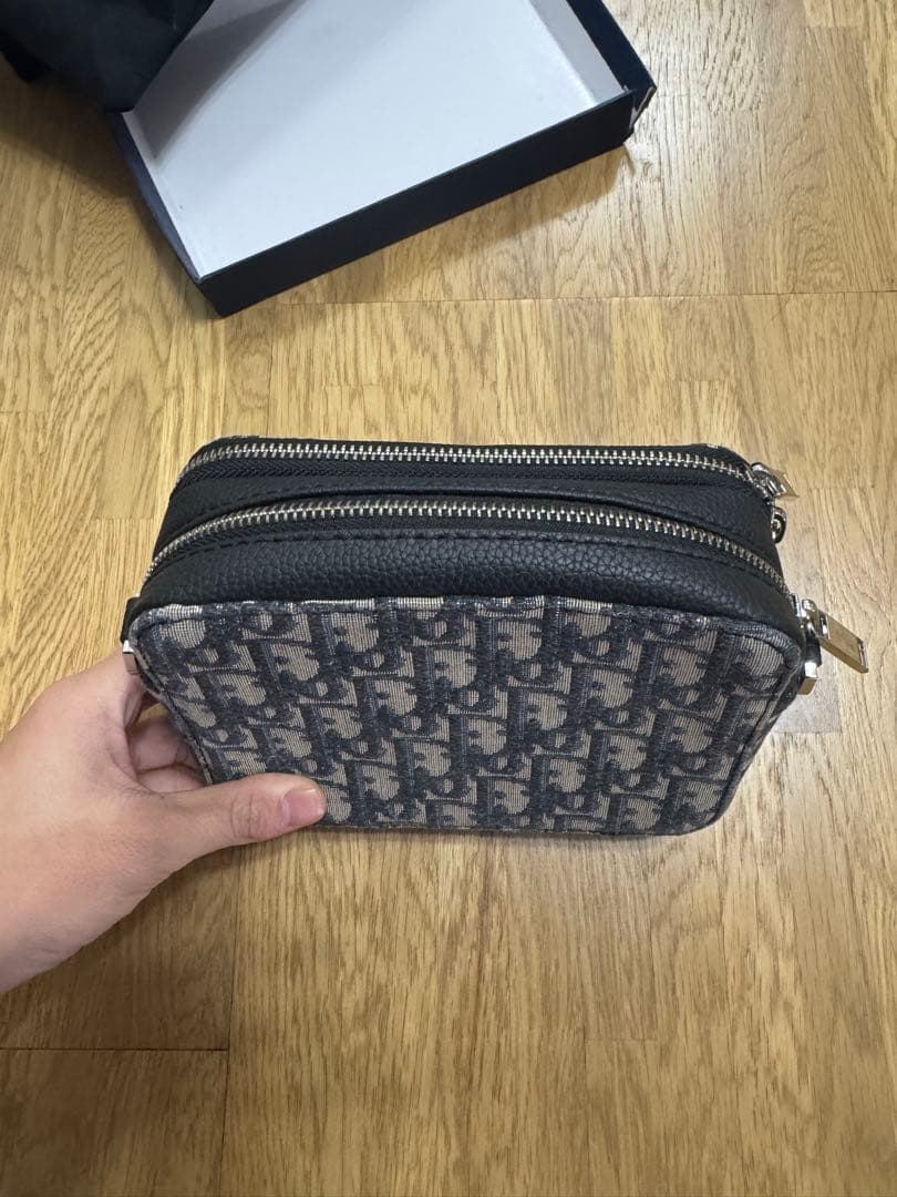 Dior ショルダーバッグ ネイビー/ベージュ