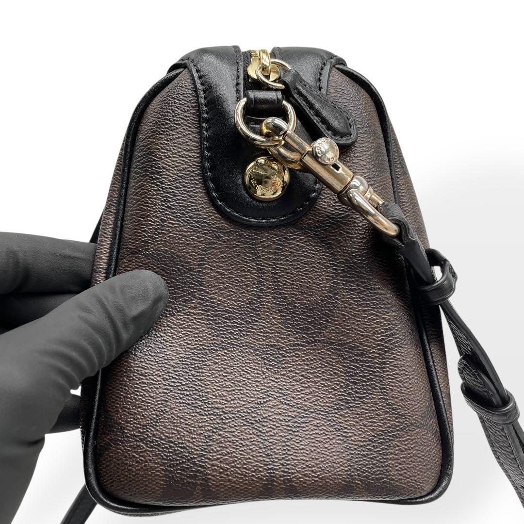 極美品　COACH F58312 2WAY ミニボストン ショルダーバッグ