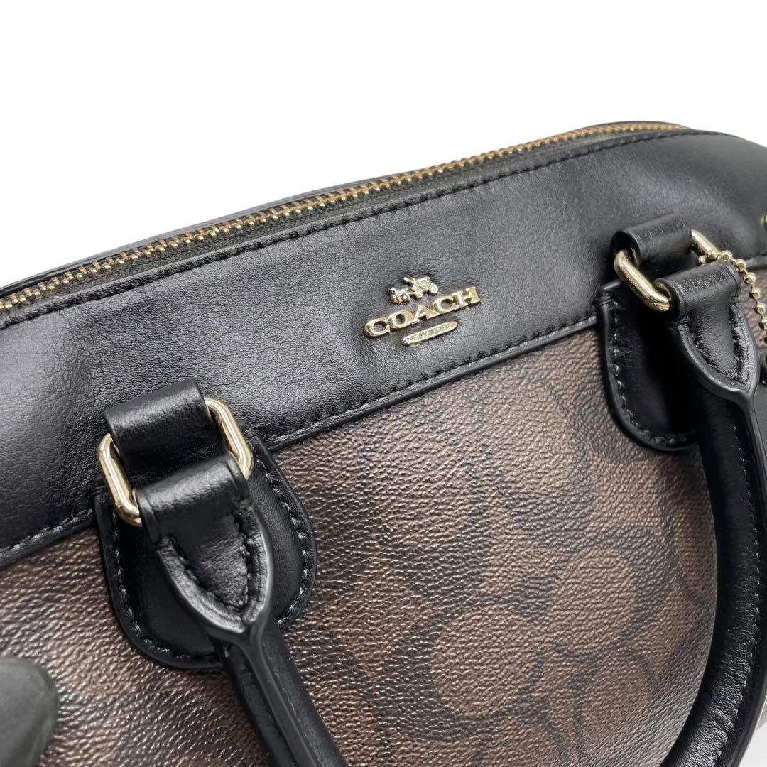 極美品　COACH F58312 2WAY ミニボストン ショルダーバッグ