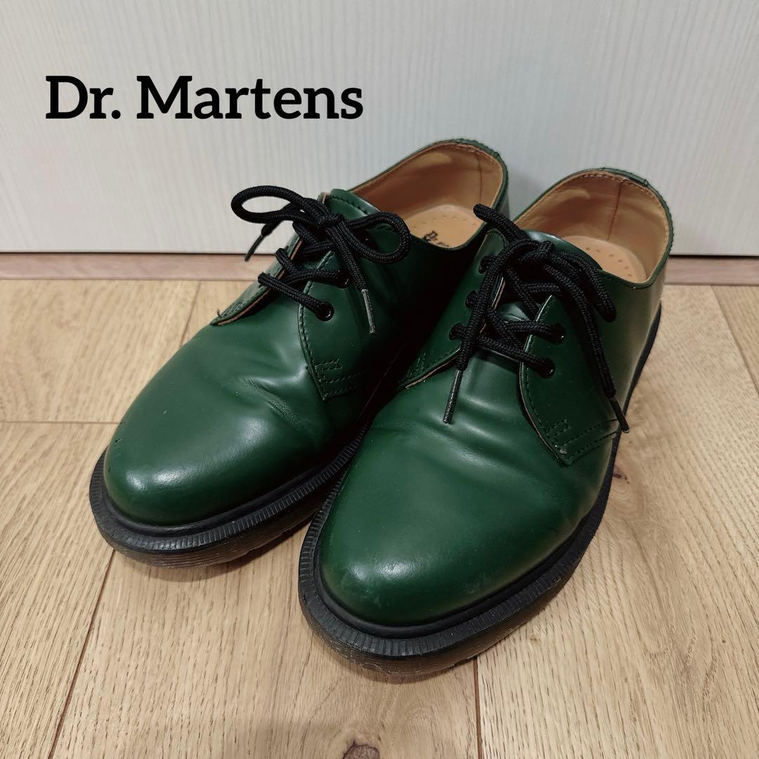 Dr. Martens 1461 3ホールシューズ ローファー グリーン UK4