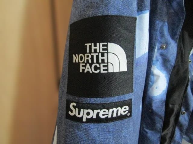 THE NORTH FACE×SupremeマウンテンパーカーMブリーチデニム