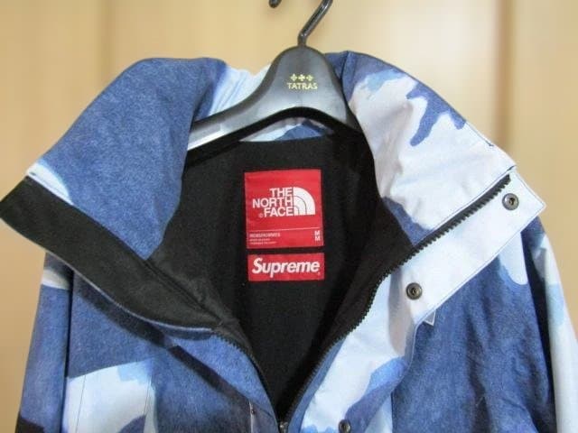 THE NORTH FACE×SupremeマウンテンパーカーMブリーチデニム