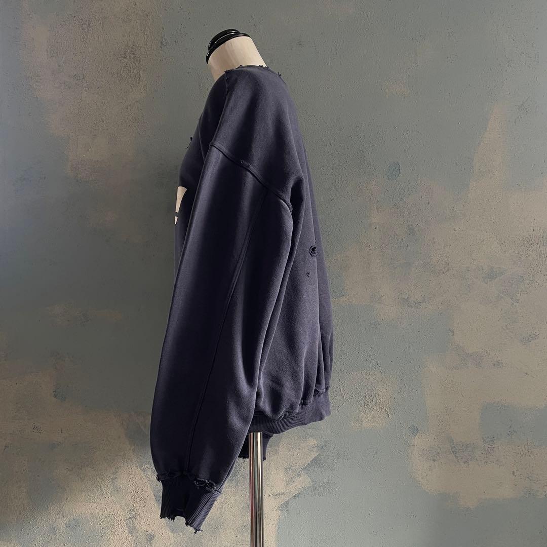 90's 銀タグ“adidas“短丈”grange boro sweat