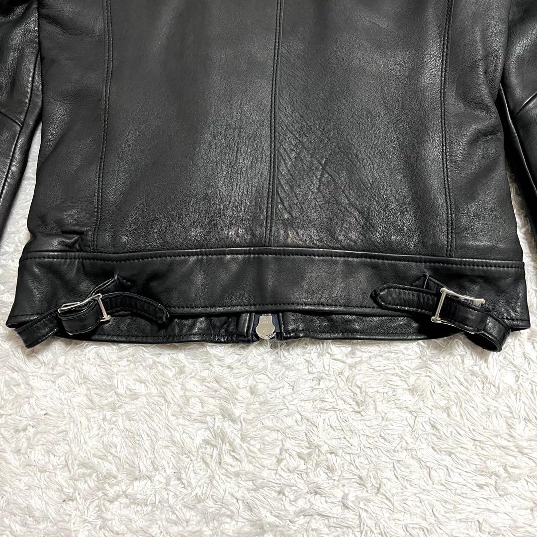 ✨入手困難✨ナノユニバース レザージャケット ライダース 羊革 サーモライト