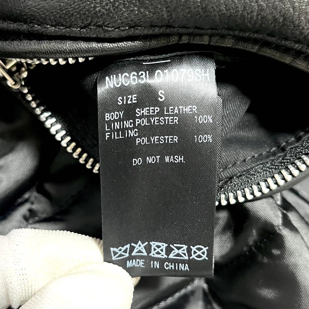 ✨入手困難✨ナノユニバース レザージャケット ライダース 羊革 サーモライト