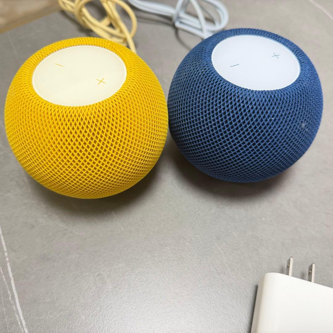 スマートスピーカー 青 黄 2個セット