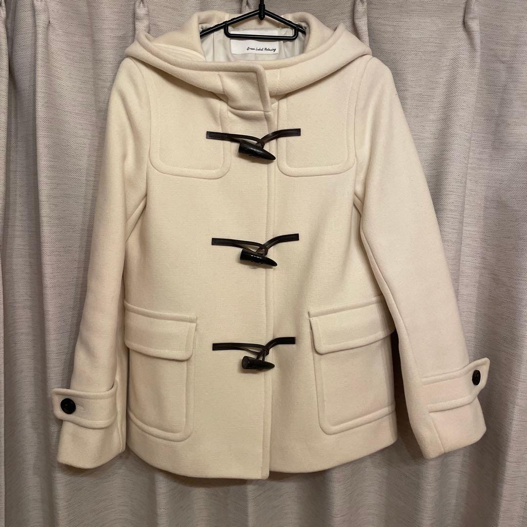 グリーンレーベル　ダッフルコート フード付き