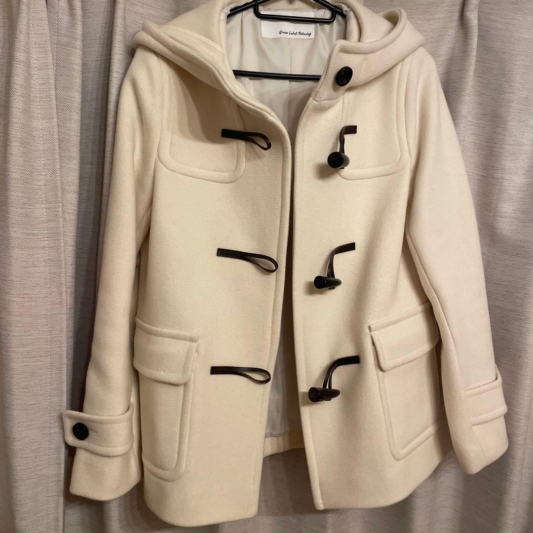 グリーンレーベル　ダッフルコート フード付き