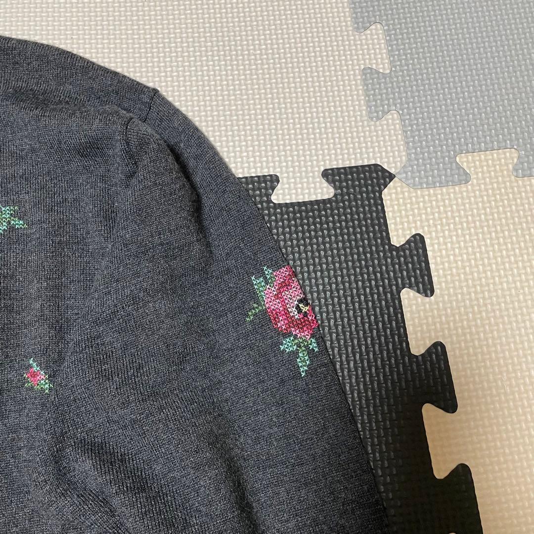 【新品未使用】Lake Alster レイクアルスター　花柄刺繍セーター