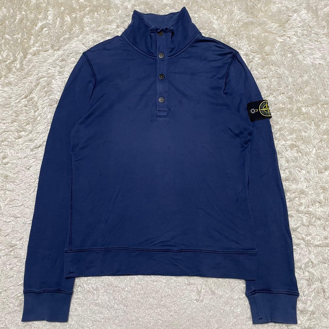 STONE  ハーフジップ　ボタン　スウェットシャツ　Sサイズ