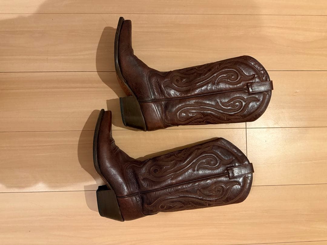 ウエスタンブーツ　本革　24.5