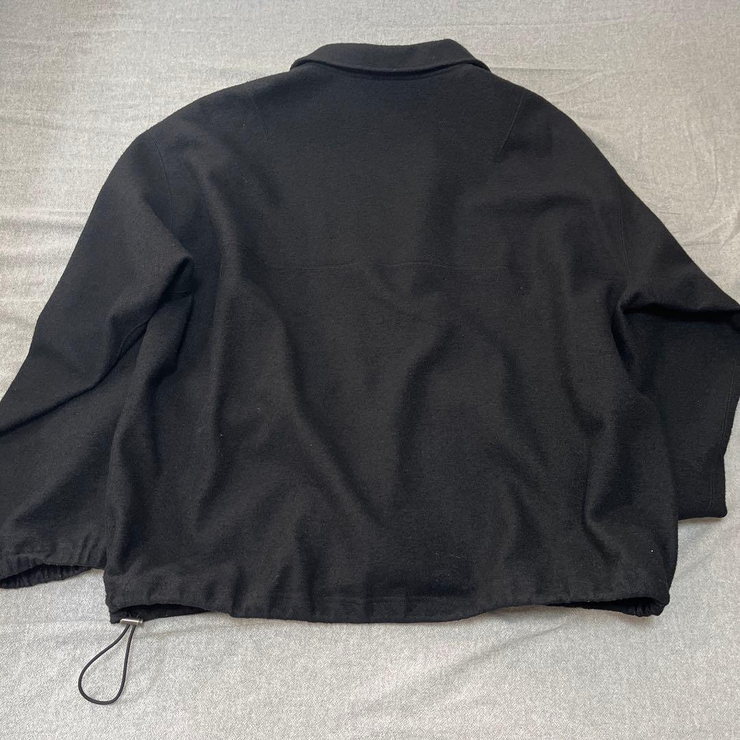 ANCELLM黒 ハーフジップアップジャケット