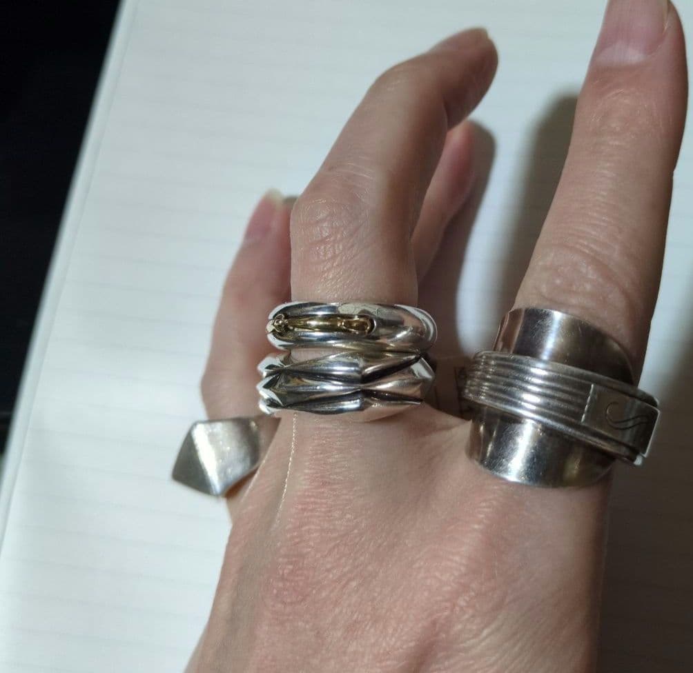 中古 M.A.R.S mars 21号 デザインリング タグ付き