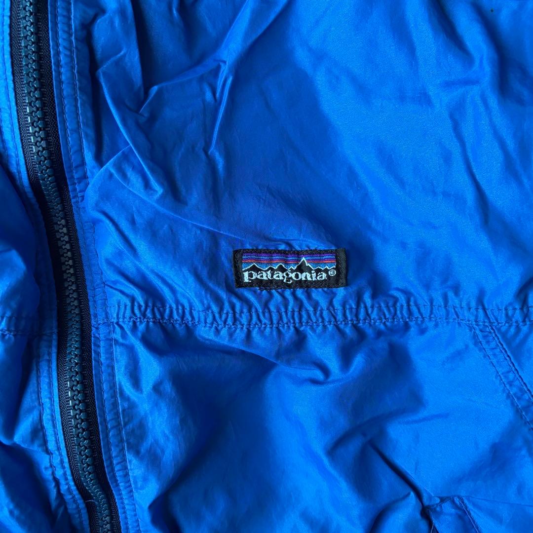 90s 80s patagonia usa製　シェルドシンチラ　青　ターコイズ