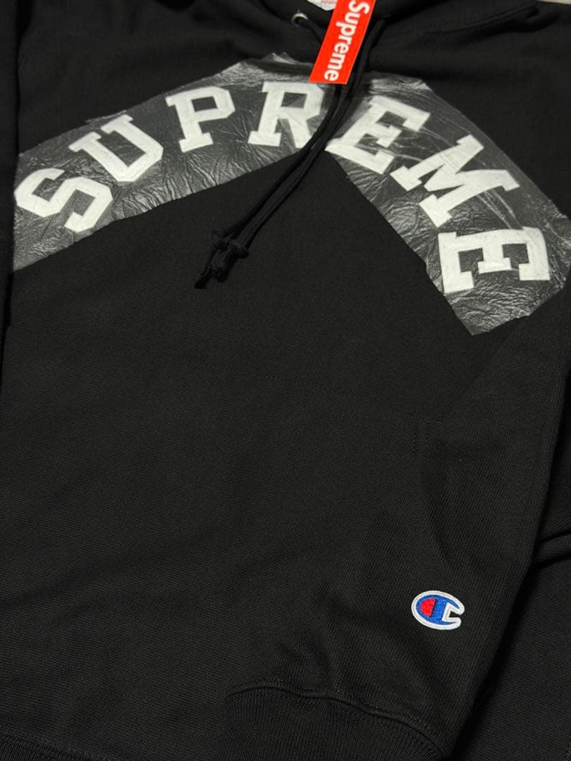 正規品/Supreme Champion コラボ パーカーMブラック