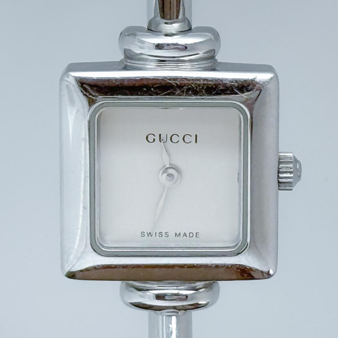 【美品/電池新品交換済】グッチ腕時計スクエア1900Lレディース人気GUCCI