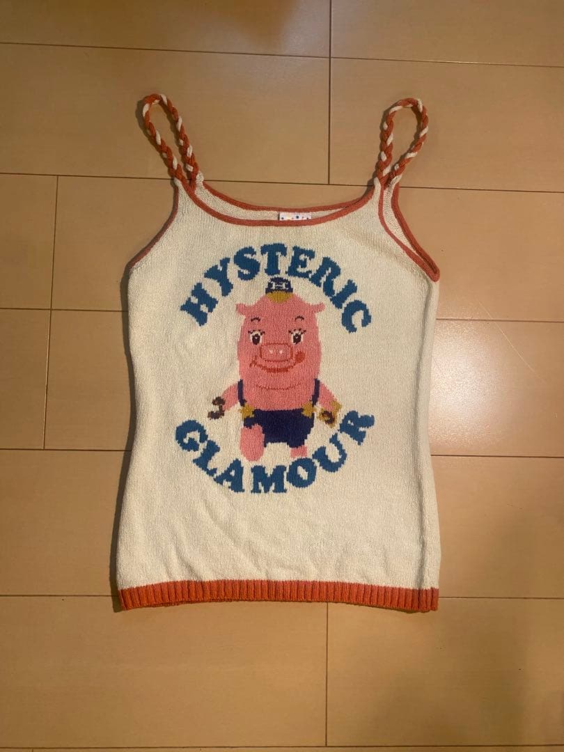 未使用　ヒステリックグラマー '90 ピギー　ニットキャミソール　Y2K