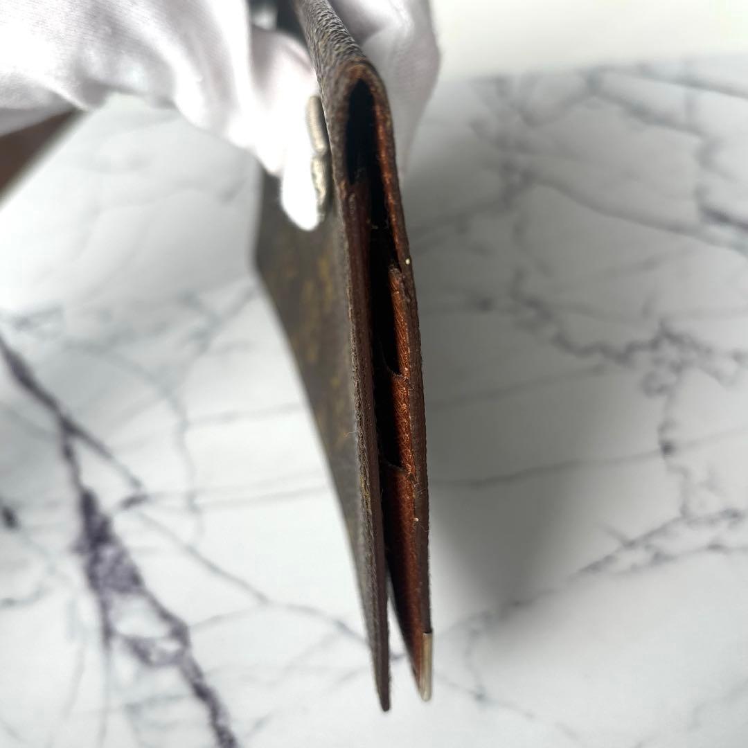 ルイヴィトン ポルトシェキエダブル モノグラム 長札 カード 財布 希少 レア⑧