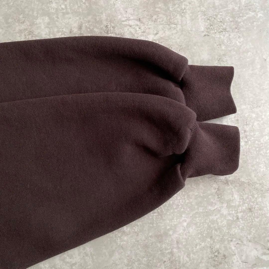 レアカラー次は早々ありません90sラッセル無地スウェットUSA製Lダークブラウン